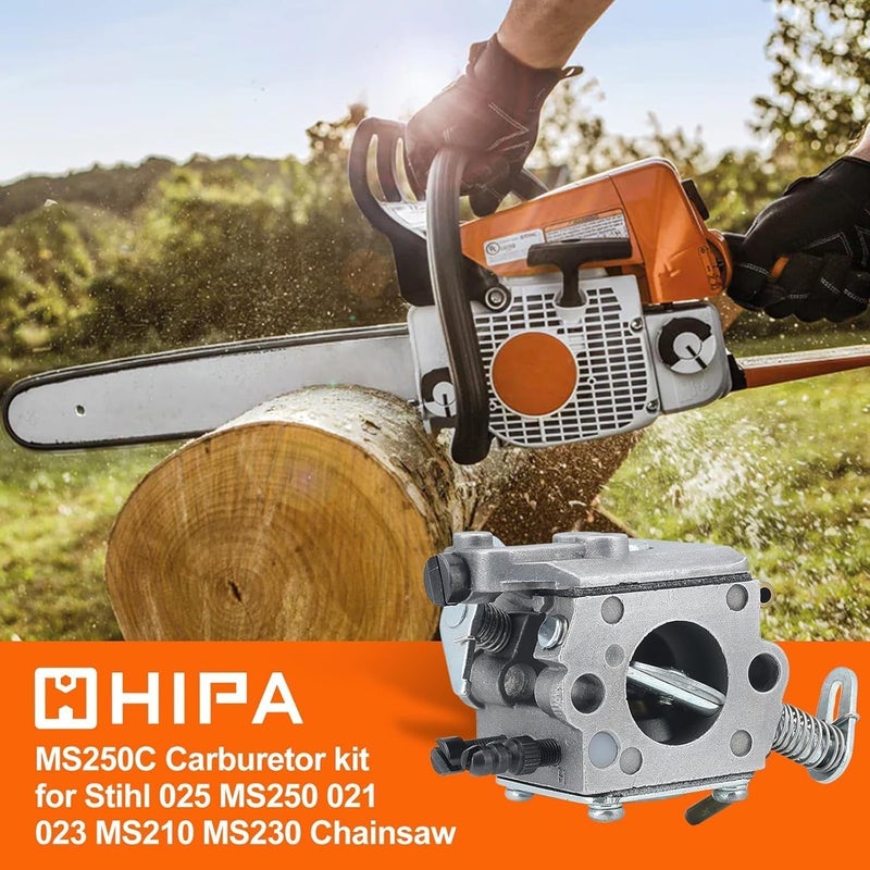 Hipa MS 250C Carburetor for Sthil MS230 MS250C MS 230 MS 250 Chainsaw Parts Carb Replace 1123-120-0620 Zama C1Q-S92 - Image 3